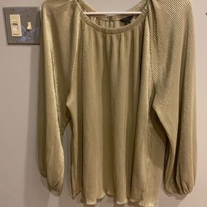 Festive Gold Shimmer Blouse